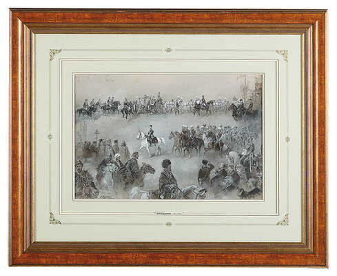 Каразин Николай Николаевич. Торжественный въезд императорской четы в Москву 9 мая 1896 года